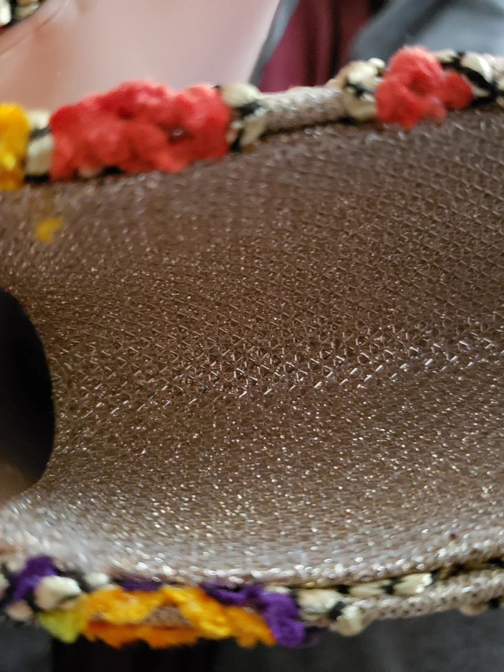 Multicolor Embroidered Paisley Dressy Clutch with Chain Strap, Gorgeous ! NWT - Picture 3 of 8